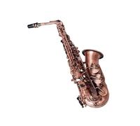 Professional Red Bronze Bend Eb E-flat Alto Saxophone Sax Key Carve Pattern With Case Accessories