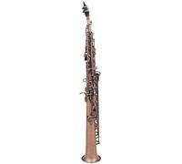 Professional Red Bronze Straight Bb Soprano Saxophone Sax Woodwind Instrument Abalone Shell Key Carve Pattern