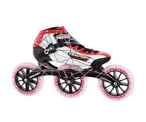 Professional Red Speed Racing Mens Size Inline Roller Skates, Red, 48 EU