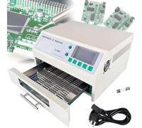 Professional Reflow Soldering Machine T962, 110V/220V Infrared Heating with Hot Air Circulation, Automatic Reflow Oven for Electronics Repair and Assembly