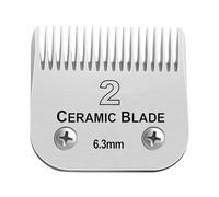 Professional Replacement Pet Dog Detachable Ceramic Blade,Compatible for Andis，AG,AGC,AGP, AGRC, AGCL,Compatible for Wahl ，KM2, KM5,KM Series，Trimmer Replacement Parts(6.3mm)