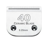 Professional Replacement Pet Dog Detachable Ceramic Blade,Compatible for Andis，AG,AGC,AGP, AGRC, AGCL,Compatible for Wahl ，KM2, KM5,KM Series，Trimmer Replacement Parts(40(0.25mm))