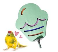 Professional Resin Claw Grinding Perch, Flat Cage Perch, Comfort Grooming Toy for Conures, Lovebirds and Small Parrots