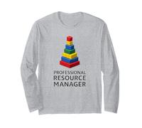 Professional Resource Manager Board Game Blocks Humor Long Sleeve T-Shirt