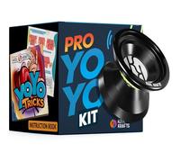 Professional Responsive Yoyo Kit - Premium Alloy for Kids and Beginners With Easy-to-Follow Top 25 Tricks Book, Glove, Storage Sack, 10 Colored Strings, and Bearing Tool - Great Gift for Boy
