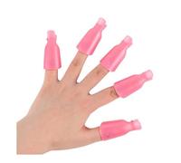 Professional Reusable Plastic Acrylic Nail Art Polish Remover Clips Wrap Cleaner Soak Off Cap for Salon Home Use
