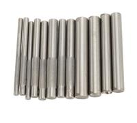 Professional Rivet Setter Tool Kit Heavy Duty Stainless Steel Leather Craft Punch Hole and Install Snap Fasteners for Leather Crafting DIY Projects 12Pcs 3mm to 15mm Width 98mm