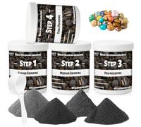Professional Rock Tumbler Grit - 2kg Bulk for High-Gloss Polishing | Removes Imperfections & Smooths Surfaces | Works with Any Tumbler | Ideal for Science Kits & DIY