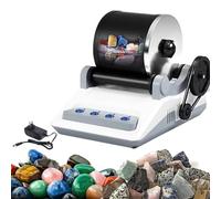 Professional Rock Tumbler Polisher Kit, Stone Tumbler Polisher Machine, Electric Vibrating Tumbler Vibratory Rock Tumbler With Timmer Buttons, Detachable Gemstone Polisher Gift For Kids All Ages