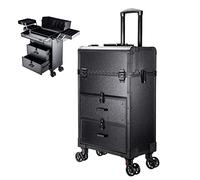 Professional Rolling Cosmetic Trolley Organizer - Portable Storage for Travel Makeup Artists
