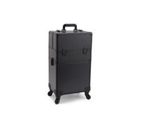 Professional Rolling Makeup Case 360° Wheels Lockable Salon Storage | Wavensylvo expandable compartments,removable wheels,4 organizer trays,lockable storage,salon and travel