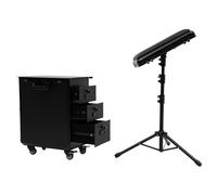 Professional Rolling Makeup Case, Trolley with Armrest Stand, Large Travel Organizer, Wheel Lock Train Case for Cosmetologists