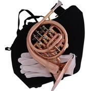 Professional Rose Brass Bb Mini French Horn With Hand Carved Bell And Case Professional French Horn