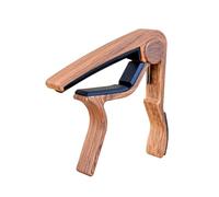 Professional Rosewood Ukulele Capo for Soprano Concert and Baritone - Solid Wood Clamp with Smooth Spring Action for Fast Accurate Key Changes