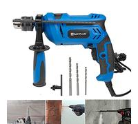 Professional Rotary Hammer Impact Drill 2 Function Modes, 13mm Quick Change Chuck, Variable Speed Control, up to 25 mm Drilling Diameter, 850W with 3-Piece Drill Bits Set