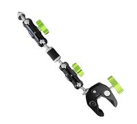 Professional Rotatable Bracket Ball Head 1 / 4inch Threaded Clamp for Phone Video Mount Action Camera LED Light Aluminum Alloy Photography Clamp