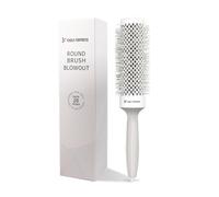 Professional Round Blow Drying Brush with Ceramic & Ion Technology - Innovative Bristle Combination for Volume, Smoothness & Styling - Ideal for Bangs, Blowout & Hairstyles (4.3 cm)