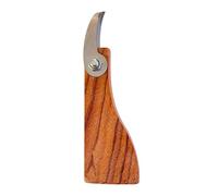 Professional Round Ceramic Sharpening Cutter with Wooden Handle Stainless Steel Clay Trimming Tool for Ceramic Carving Trimming Tools