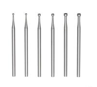 Professional Round Cup Burs for Jewelry and Wood Crafting, 6pcs Set for Detailed Carving Techniques