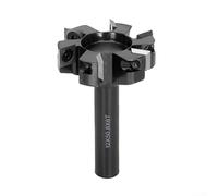 Professional Router Bit with Vibration Control, 6 Wing Design for Effective Wood Surfacing Techniques (12mm shank)