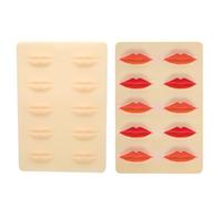 Professional Rubber 3D Cosmetic Permanent Makeup Lips Tattoo Practice Skin, Fake Skin Tattoo Supplies for Beginners, 8.5 x 5.7in
