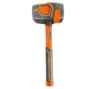 Professional Rubber Mallet Hammer with Ergonomic Grip, Heavy-Duty Construction Tool for Bricklaying, Paving, Tiling, Tent Pegs, DIY Projects (350g)