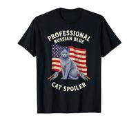 Professional Russian Blue Cat Spoiler Cat Lover T-Shirt