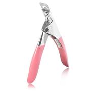 Professional Rustproof Nail Clippers for Acrylic and Gel Nails, U-Shaped False Nail Tip Cutter, Portable Nail Extension Trimmer for Beginners and Experts