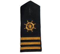 Professional Sailor Uniform Epaulets Embroidery Shoulder Boards Nondeform Captain Uniform Epaulet for Cosplay Costume Captain Shoulder for Stage Shows, One Size, as described, as described