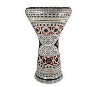 Professional Sala Mother Of Pearl Inlaid Egyptian Darbuka Doumbek Percussion Musical Instrument MOP-2 (22 cm)