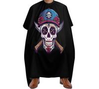 Professional Salon Cape, Day of The Dead Skull Oakland, Salon Gowns Adjustable Hair Colouring Cape for Men Salons Hairdresser