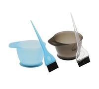 Professional Salon Hair Dye Color Bowl Comb Brush Set Tint Tools, Gray Plastic, ABS Material, Reusable and Easy to Clean, Great for Bleaching and Treatment