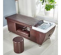 Professional Salon Shampoo Bed, Full Lying Thai Massage Flushing Beauty Bed for Barber Shop Beauty Spa Hairdressing Physiotherapy Use