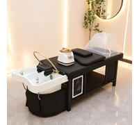 Professional Salon Shampoo Bed Head Spa Equipment, with Steamer & Water Circulation System, Massage Table for Barbershop, Salon Station, Massage Parlor
