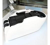 Professional Salon Shampoo Bed, Massage Table & Beauty Head Spa Equipment with White Simplicity Design, Intelligent Massage & Automatic Leg Lift