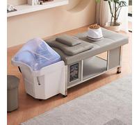 Professional Salon Shampoo Bed Reclining Thai Massage Spa Head Water Therapy Hair Wash Unit with Water Circulation System