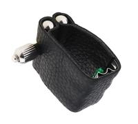 Professional Saxophone Accessories Durable Leather Ligature Alto Sax Mouthpiece Clip With Metal Pad For Alto Saxophone