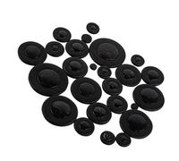 Professional Saxophone Accessories Saxophone Pads Alto Saxophone Pads Plastic Resonator Deluxe Sax Pads Alto SAX Saxphone Pad Accessories(Black)