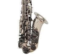 Professional Saxophone Alto Eb Tune Saxophone Brass Musical Instrument Black Silver Lacquer Sax With Case(Bag B)