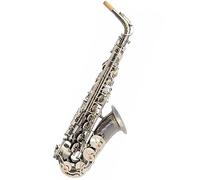 Professional Saxophone Alto Saxophone Musical Instrument E-flat Brass Black Nickel Plated Bright Key Saxophone