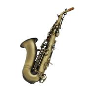 Professional Saxophone Antique Brass Bent Saxophone In Bb High F With Case