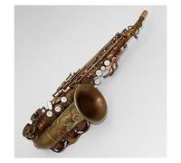 Professional Saxophone Antique Copper Surface Brass Body Curved Bb Tone High-pitched Saxophone With Case And Accessories