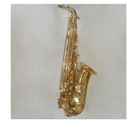 Professional Saxophone Brass Body Gold Lacquer Surface Eb Tone Alto Saxophone Musical Instrument With Mouthpiece