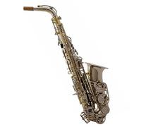 Professional Saxophone Clear Lacquer Finish Eb Alto Bright Nickel Body Brass Saxophone Woodwind Instrument