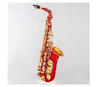 Professional Saxophone Eb Alto Saxophone Unique Matte Black/red/blue/purple Plated Carved Surface E Flat Sax Instrument With Case (Color : 02)