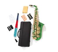 Professional Saxophone For Beginners Alto Saxophone Eb Key Green Colored Instrument(Green)