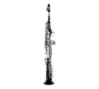 Professional Saxophone For Beginners Alto Saxophone Straight Tube B Flat Brass Solid Bk Silver Instrument