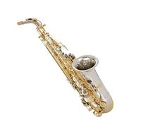 Professional Saxophone For Beginners Phosphor Copper White Copper Saxophone E Flat Alto Instrument Adult Beginner Playing Instrument(White)