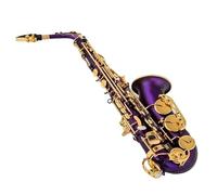 Professional Saxophone For Beginners Vintage Eb Alto Saxophone In Matte Bk Red Blue And Purple In The Key Of E With Box(Purple)