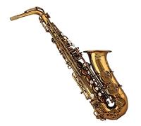 Professional Saxophone Hand Engravings Brass Coffee Gold Lacquer Eb Tone Alto Saxophone Instrument With Case